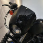 HDBUBALUS Capuchon de carénage de phare avec support de montage pour Harley XL883 XL1200 Noir brillant