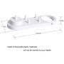Nincha, Support de Brosse à Dents électrique avec Supports de tête de Brosse à Dents électrique + 4 Cache-têtes pour Oral-B