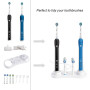 Nincha, Support de Brosse à Dents électrique avec Supports de tête de Brosse à Dents électrique + 4 Cache-têtes pour Oral-B