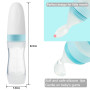 PandaEar (Paquet de 2) Cuillère de distribution d'aliments pour bébés en silicone | Mangeoire à fruits pour bébé de 4 oz | Trave
