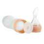 PandaEar (Paquet de 2) Cuillère de distribution d'aliments pour bébés en silicone | Mangeoire à fruits pour bébé de 4 oz | Trave