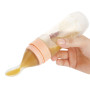 PandaEar (Paquet de 2) Cuillère de distribution d'aliments pour bébés en silicone | Mangeoire à fruits pour bébé de 4 oz | Trave