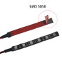 JinXiu Bande Lumineuse Ambre 12V Universal LED 5050 Clignotant Bande Passante Pour Vélo, Moto, Véhicule, Lot de 2