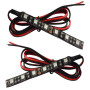 JinXiu Bande Lumineuse Ambre 12V Universal LED 5050 Clignotant Bande Passante Pour Vélo, Moto, Véhicule, Lot de 2