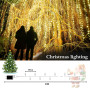 400 LEDBlanc Chaud Sapin de Noël 8 Modes de Minuterie Étanche Decoration Noel Exterieur et Inter