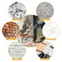 FAOKZE Burin sds plus, 280 x 100 mm | 250 x 40 mm | 250 x 14 mm, burin plat sds pour retirer les carreaux, la colle à carreaux, 