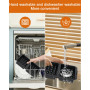 Ninja Hot Air Furnace Accessoires, Ensemble de 2 Pièces Gaufres Insert Hot Air Furnace Accessoires,Compatible Avec Ninja AF400eu