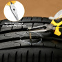 Hixava Kit Reparation Pneu Portables Voiture, Kit Reparation Pneu À Plat De Crevaison, Outillage de Réparation des Pneus Kit pou