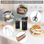 Porte-ustensiles de cuisine, 2 Pièces Panier d’ustensiles de Cuisine en Acier Inoxydable, Pot à Ustensiles de Cuisine, Range Ust