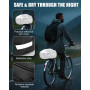 3 en 1 Sacoche Vélo Étanche 11L avec bandoulière, Sac Porte-Bagages Arrière Multifonction, Sacoche Velo Pliable avec Housse de P
