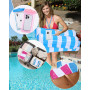 Lot de 2 matelas gonflables pour piscine