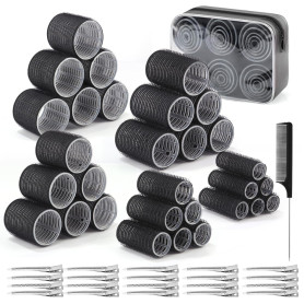 52 Pièces Bigoudis Cheveux Set