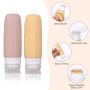 Flacon Voyage Silicone Réutilisable et Étanche Contenant de Boute