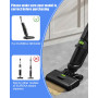 Cexovo Rouleau de brosse de rechange et Filtre pour EUREKA NEW400 Accessoires pour aspirateurs secs et humides,2 Filtres en coto