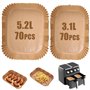 140Pcs Papier Cuisson Air Fryer pour Philips Dual Basket Airfryer Série 3000