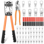 Pince à sertir pour cosses de câble 16 mm² - Pince à cosses de câble 10-1/0 - Cosses de câble 16 mm ² - Pince à sertir 6/10/16/2