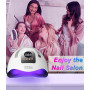 JOFLVA 380W Lampe UV LED Ongles Gel, Professionnel Sèche Ongles Automatique, Séchage Rapide, 81 LED Lampe, Grand LCD Ecran, 4 Mi