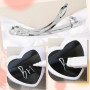 31pcs EVJF Accessoire Élastique à Cheveux Nœuds et Lunettes Cœur Blanc Rose avec Badge Mariée Bracelet Team Bride Tatouage Marié