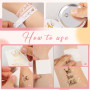 31pcs EVJF Accessoire Élastique à Cheveux Nœuds et Lunettes Cœur Blanc Rose avec Badge Mariée Bracelet Team Bride Tatouage Marié