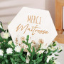 Etiquette Plantes Merci Maitresse en Bois Etiquette de Pot avec Autocollant Merci de m`avoir aidé à Grandir pour Plantes en Pot 