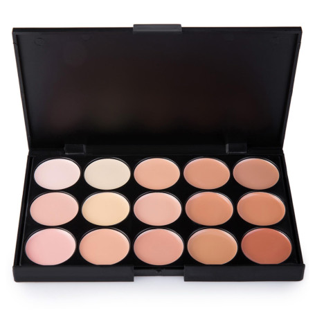 JasCherry Palette correcteur crème de camouflage 15 couleurs - cosmétique Camouflage Crème de Professionnelle Set Kit #2