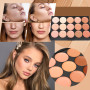 JasCherry Palette correcteur crème de camouflage 15 couleurs - cosmétique Camouflage Crème de Professionnelle Set Kit #2