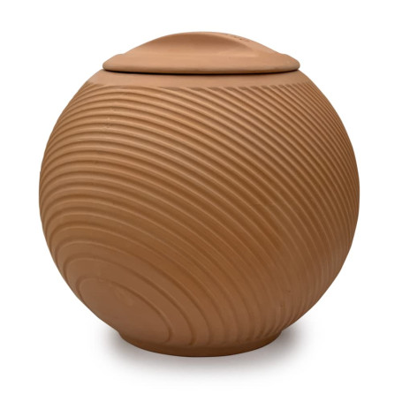 Kikkerland Green Orb Pot de Fleurs en Terre Cuite Marron Taille Unique
