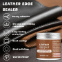 INNOVAYOU Kit de scellage pour bords de cuir 200 g - Gomme de polissage pour bords lisses et brillants - Augmente la résistance 