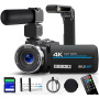 Caméscope vidéo 4K 80MP pour YouTube