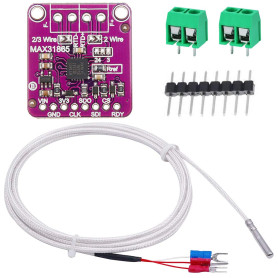 Youmile MAX31865 Capteur de thermocouple de température PT100 / PT1000 RTD Module de détection de température 3.3 / 5V pour Ardu