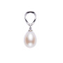 VIKI LYNN Pendentif femme de perle de culture d'eau douce 8.0-9.0mm Sterling Argent 750 plaqué or 18K Idée cadeau noel femme fil