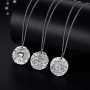 VIKI LYNN Collier Pendentif Argent de 12 Signes du Zodiaque Astrologique Cancer en Argent Fin 925 Idée Cadeau Bijoux Fantaisie S