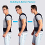 Correcteur de Posture Epaule, Doact Ceinture Dorsale Ajustable pour Femme et Homme, Redresse Dos Correcteur de Posture Maintien 