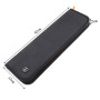 YINETTECH Sac de rangement portable élégant en nylon noir pour homme avec pinces à cravate et boutons de manchette 40,6 x 12,7 x