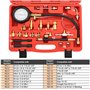 FreeTec Manometre Pression Essence, 140 psi 10 Bar Testeur Pression Carburant, Kit de Jauge Pression Essence Moteur Test Pressio