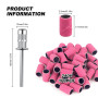 Lot de 100 bandes abrasives pour perceuse à ongles grain 240 - Bandes abrasives fines - Grain 240# - Rose - Avec embouts de mand