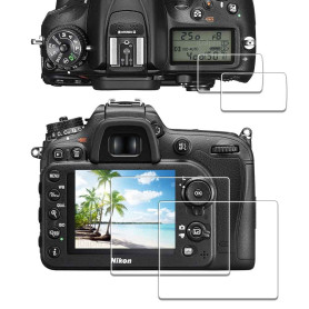 iDaPro [2Pcs Protection d'Ecran pour Nikon D7100 D7200+[2Pcs] Verre Protecteur d'écran du supérieur
