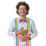 KarneLux Arc-en-ciel noeud papillon - Accessoire pour les costumes de clown pour le carnaval et Mardi Gras - Accessoire pour les