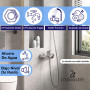 UTENSILIFY® Robinet de douche avec coudes pour ajuster à différentes tailles | Robinets de douche | Robinets de salle de bain | 