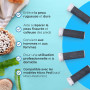 My Rollers Lot de 4 Rouleaux Ponceurs Micro-Minéraux Extra Rugueux de Remplacement pour Emjoi Micro Pedi - Pack de 4 Rouleaux de