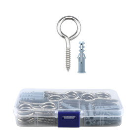 Lemiyoo Lot de 30 vis à œillet en acier inoxydable 304 pour fixation et fixation du bois