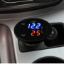 3 en 1 12 V Dual USB Chargeur De Téléphone De Voiture Thermomètre Voltmètre Affichage De Voiture Port USB Chargeur Voltmètre Aff