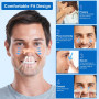 Bandelettes Nasales Anti Ronflement - Bande Nasale, 60 pièces Nasal-Strips pour Sportif et Sommeil