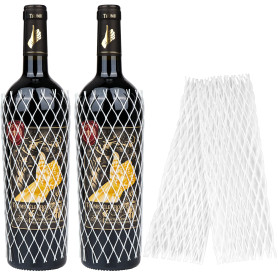 Protège Bouteilles pour Vin Pochettes de Protection en Maille pour Le Transport de Bagages et Expédition Sûre 30 Pièces