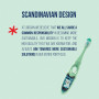 Jordan ® | Step 2 Brosse à dents pour enfants | Brosse à dents pour enfants de 3 à 5 ans | Poils souples, double poignée ergonom