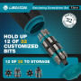 LIBRATON Tournevis à Cliquet, Tournevis Multi Embout, Tournevis Cliquet Magnétique 33-en-1, Embout Fendu/Cruciforme/Pozi/Torx/He