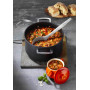 LE CREUSET Batterie de cuisine antiadhésive trempée, 6 pièces avec 4 couvercles en verre, idéale pour tous les fours et cuisiniè