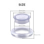 AIEX 5cm 2 Ensembles Patio Anneau De Trou De Table De Parapluie Et Ensemble De Capuchons Silicone Transparent y Compris 2 Anneau