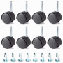 Skelang 8 Pcs Roulettes pivotantes à tige 40 mm