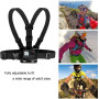 Sametop Harnais de Poitrine Fixation Chesty Sangle Compatible avec GoPro Hero 13 12 11 10 9 8 7 6 5 Session Max DJI Osmo Camras 